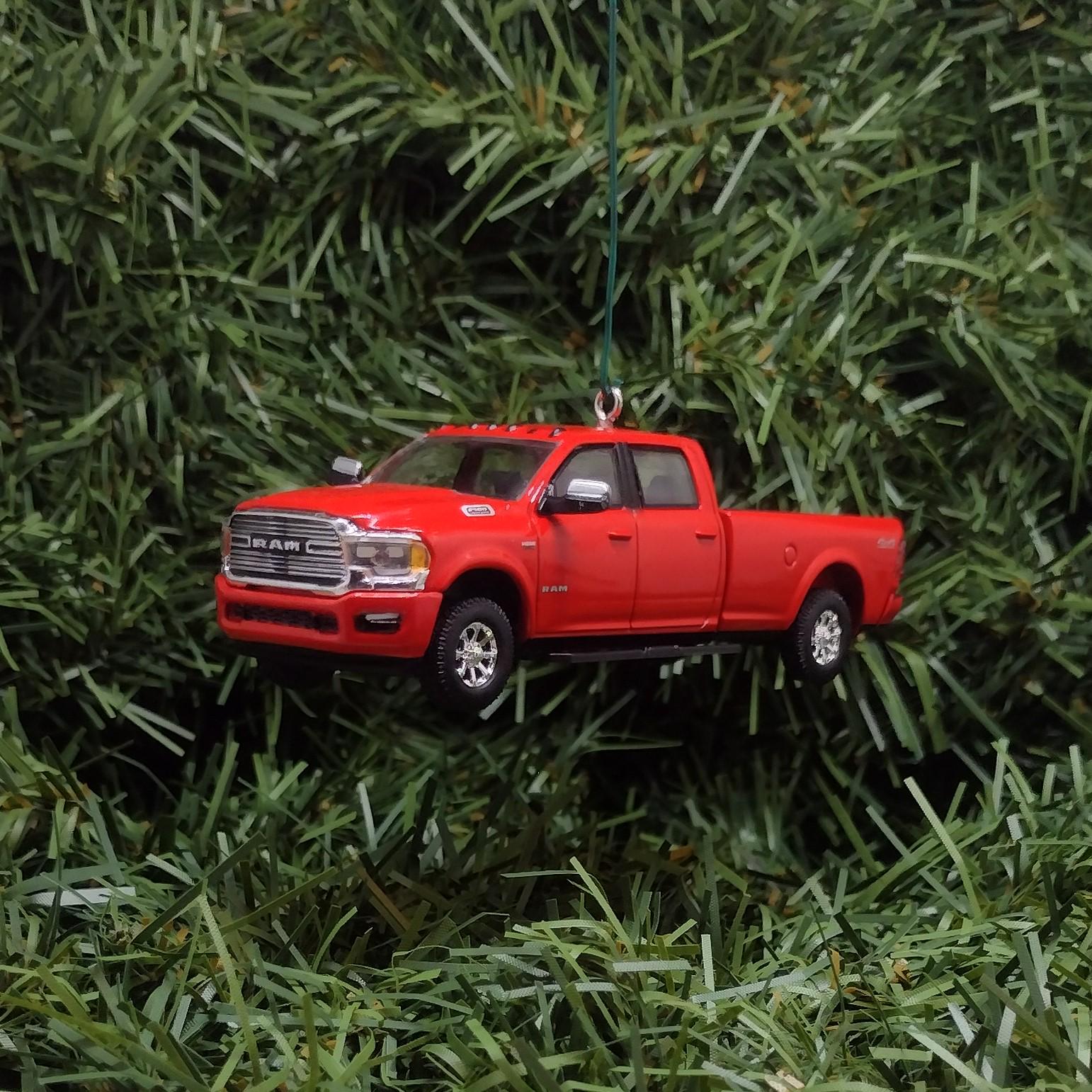 Dodge Ram Ornament 2500 Laramie Truck Christmas Gift Xmas Tree Decoration 2022 Flame Red
