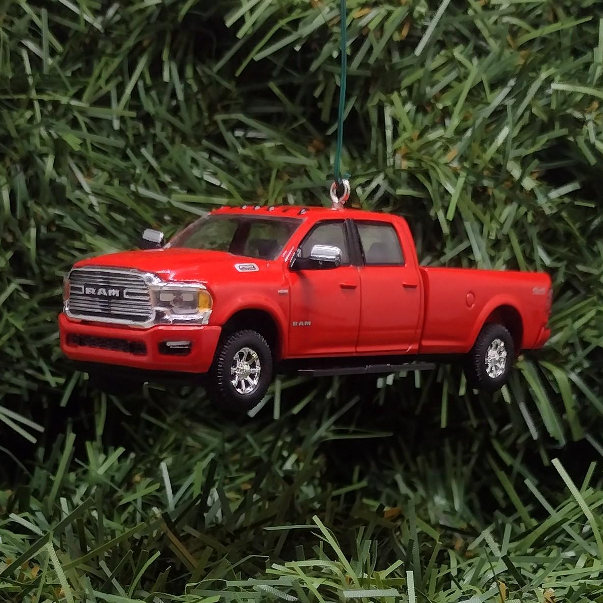 Dodge Ram Ornament 2500 Laramie Truck Christmas Gift Xmas Tree Decoration 2022 Flame Red