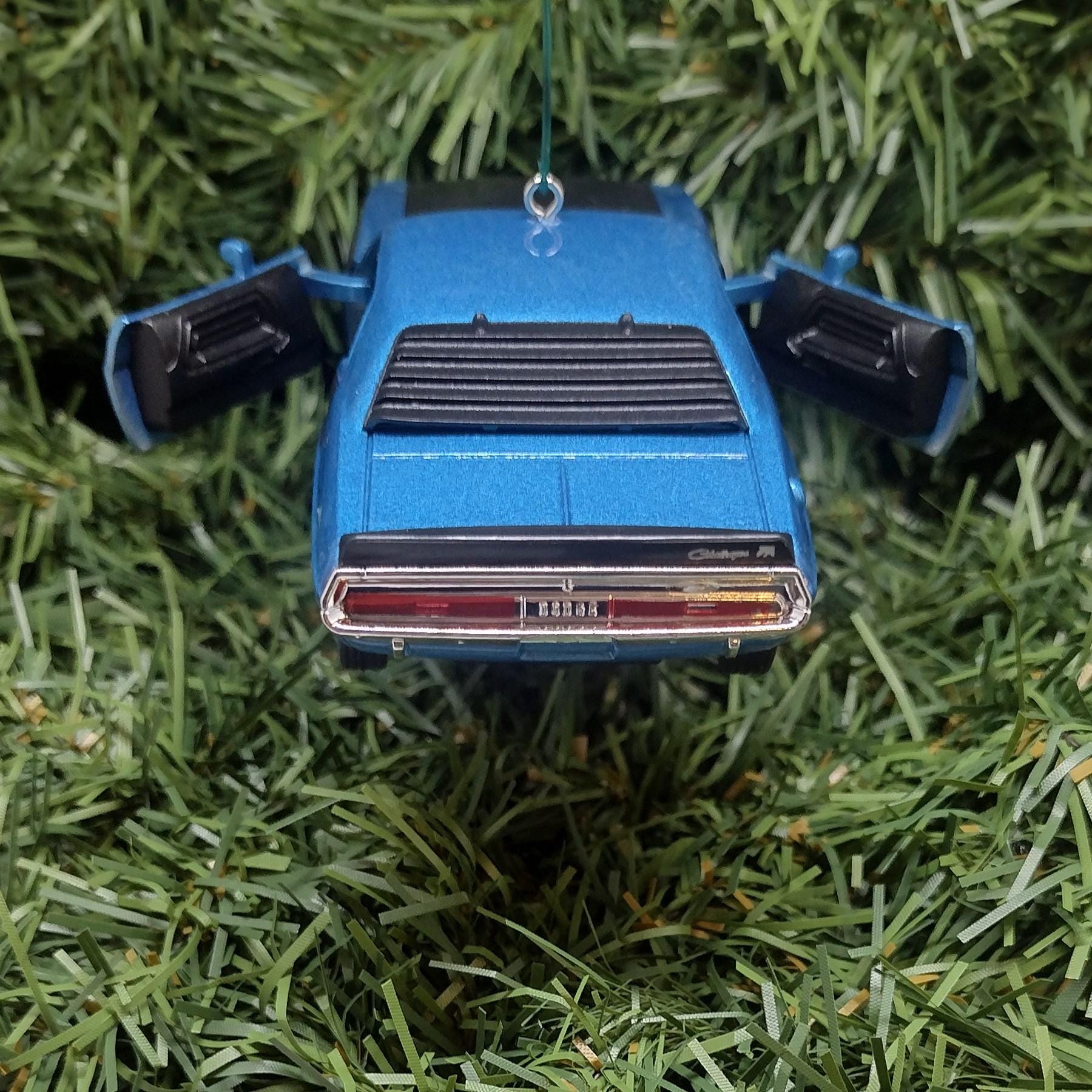 DODGE Challenger Ornament 1970 340 Six Pack Christmas Gift Unique Xmas Tree Decoration Blue