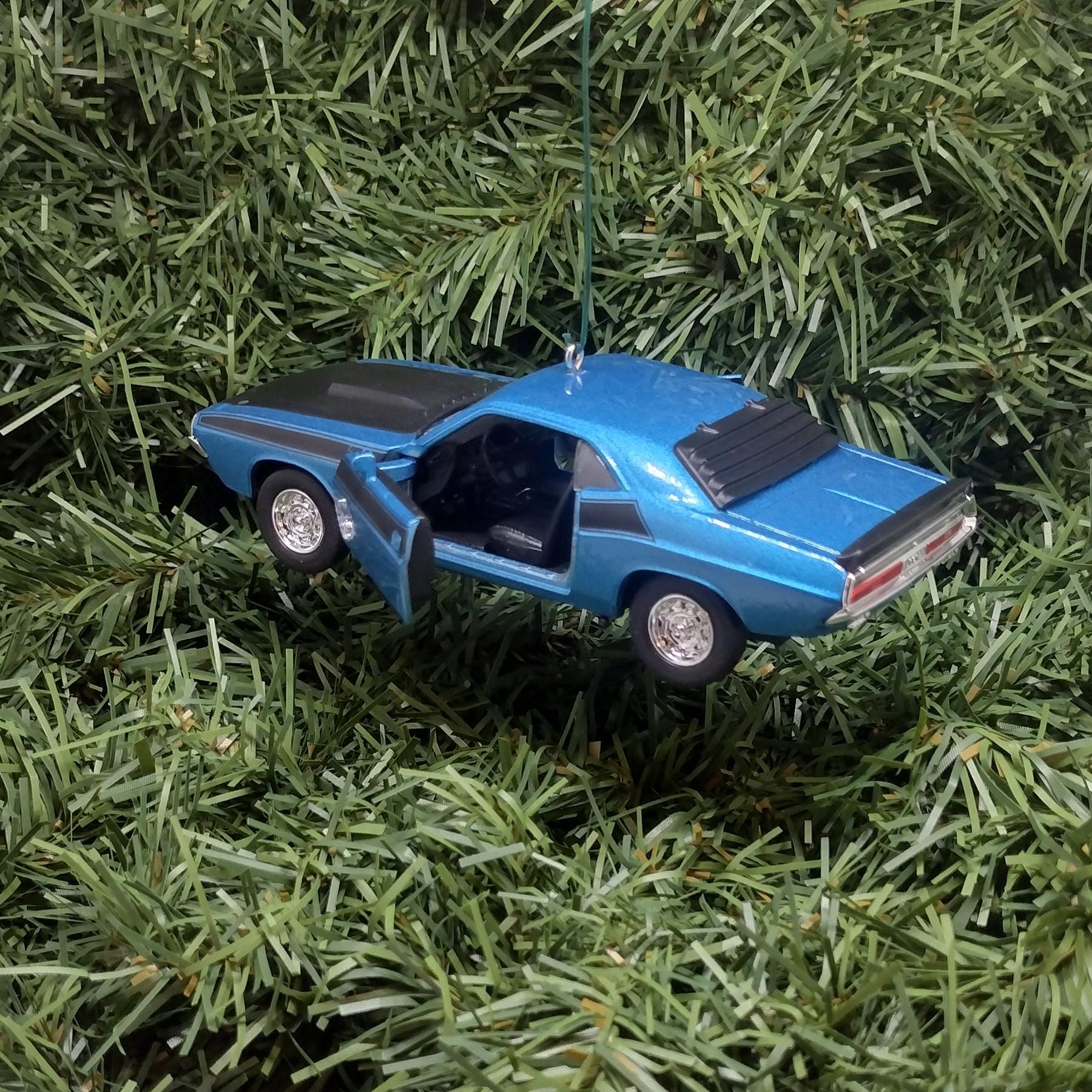 DODGE Challenger Ornament 1970 340 Six Pack Christmas Gift Unique Xmas Tree Decoration Blue