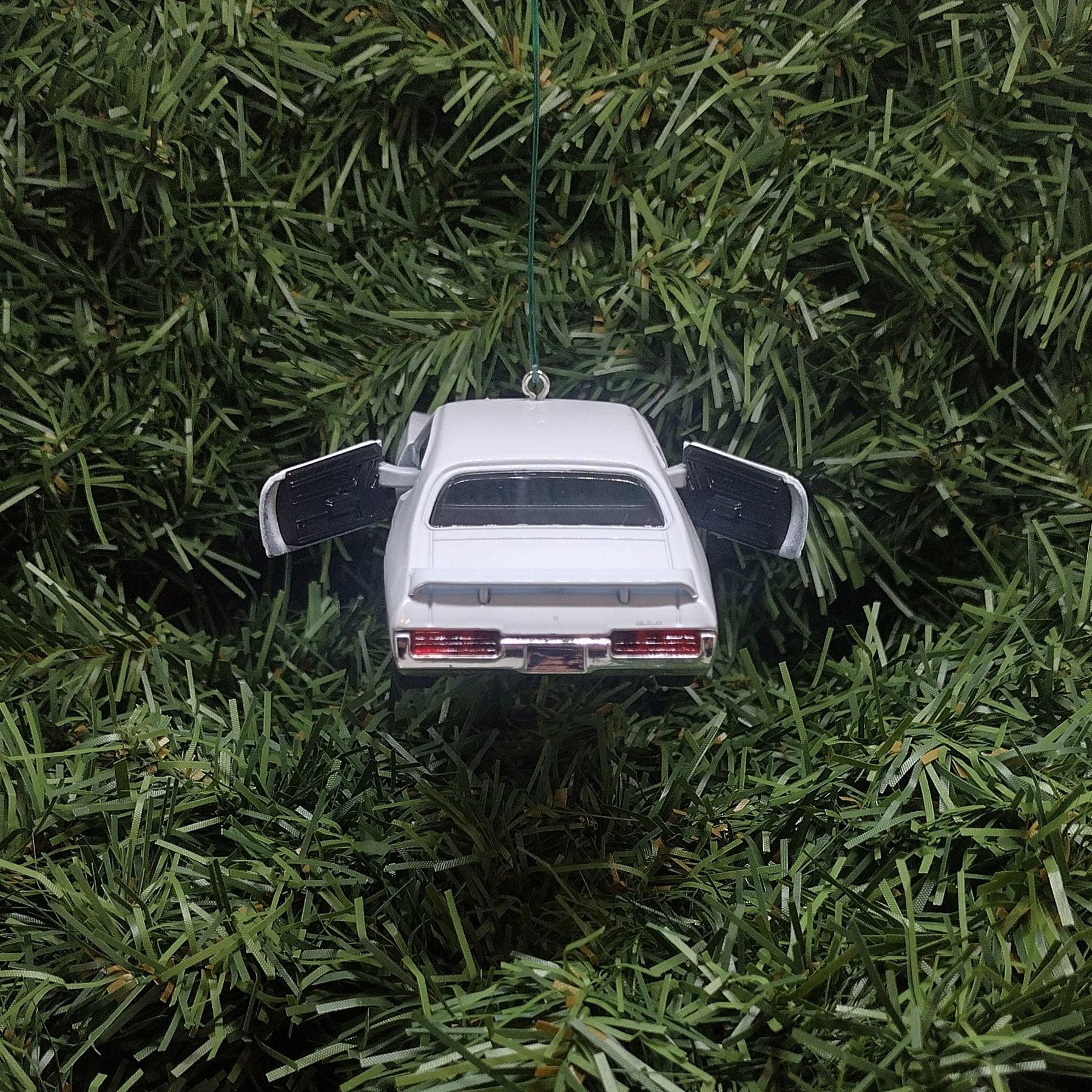 1969 PONTIAC GTO Ornament Christmas Tree Decoration Fun Car Gift Unique Xmas Present White