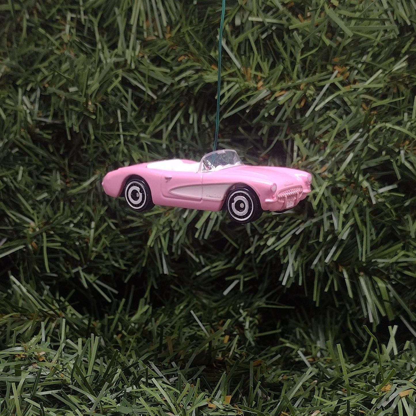 Barbie Corvette Ornament Christmas Gift 2023 Movie Unique Pink Car Xmas Tree Decoration