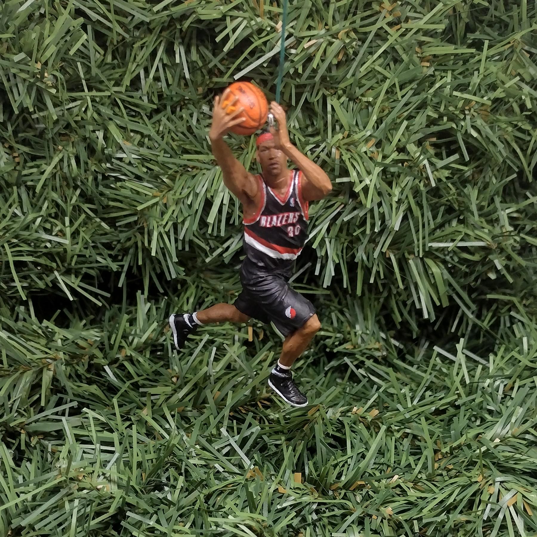 Portland Trail Blazers Ornament Rasheed Wallace Christmas Gift Xmas Tree Decoration NBA Basketball Figure 3 inch