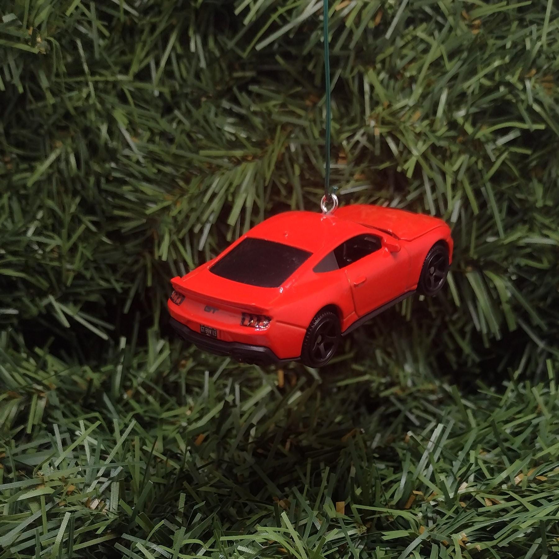 Ford Mustang Ornament 2024 GT Christmas Gift Xmas Tree Decoration Hood Opens