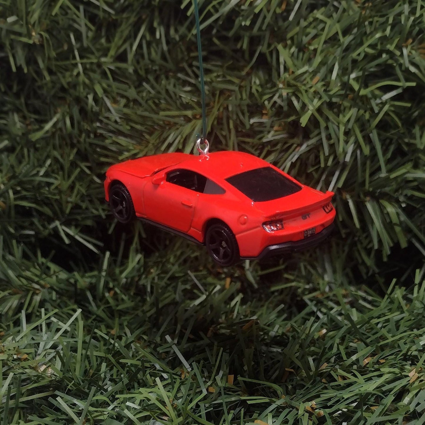 Ford Mustang Ornament 2024 GT Christmas Gift Xmas Tree Decoration Hood Opens