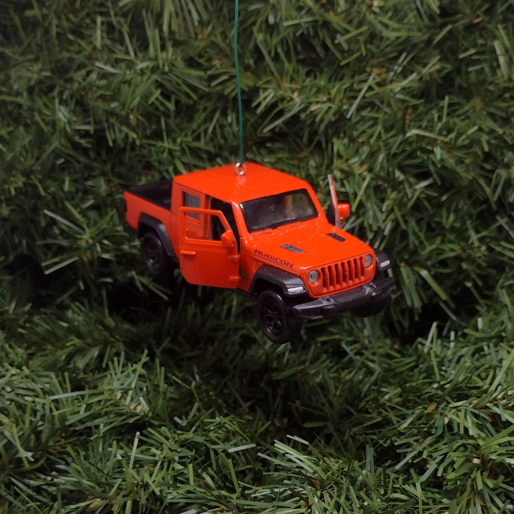 JEEP GLADIATOR Ornament Christmas Gift Xmas Tree Decoration 5 inch Orange 2019-2024
