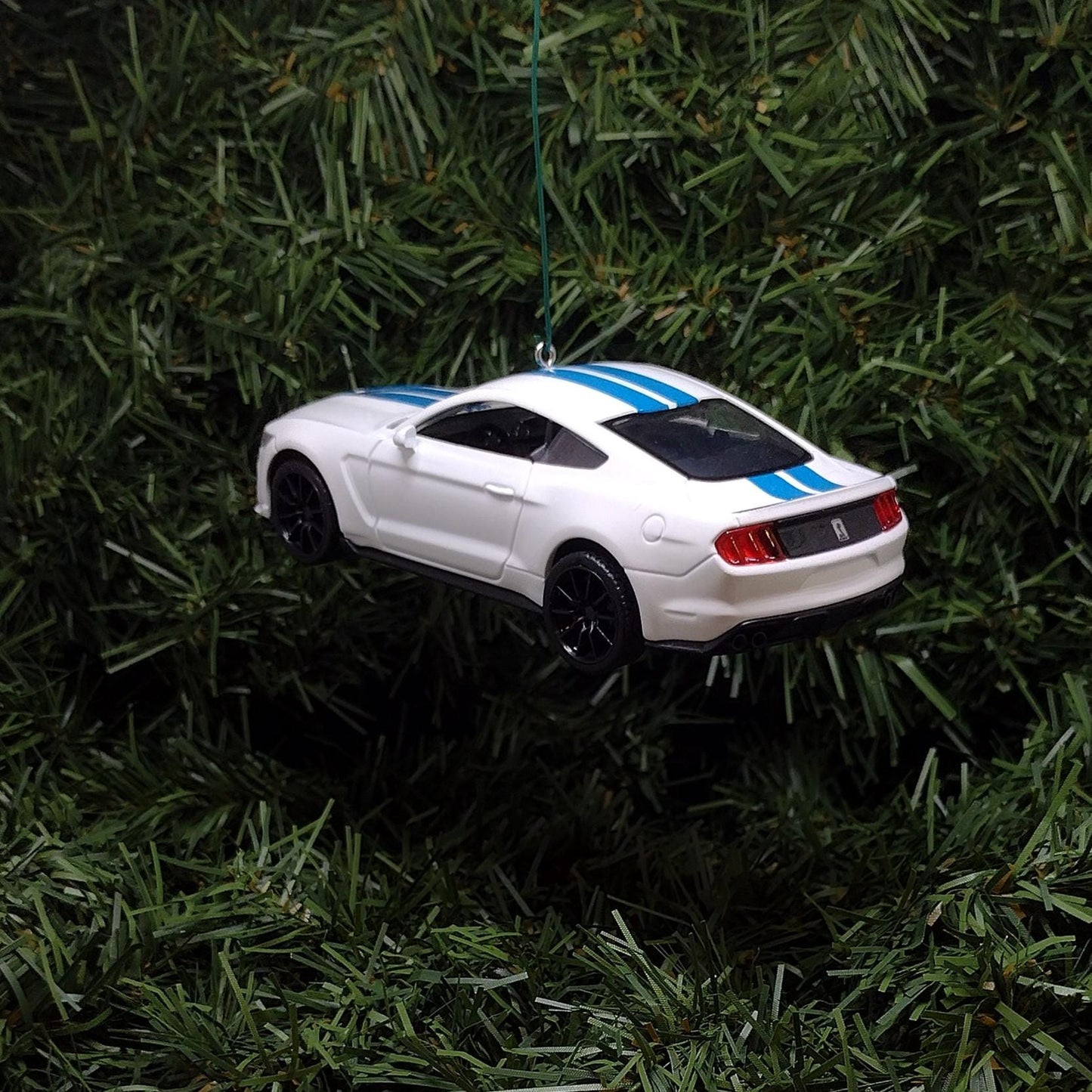 FORD MUSTANG Ornament Shelby GT350 Christmas Decoration Gift White 5 inch