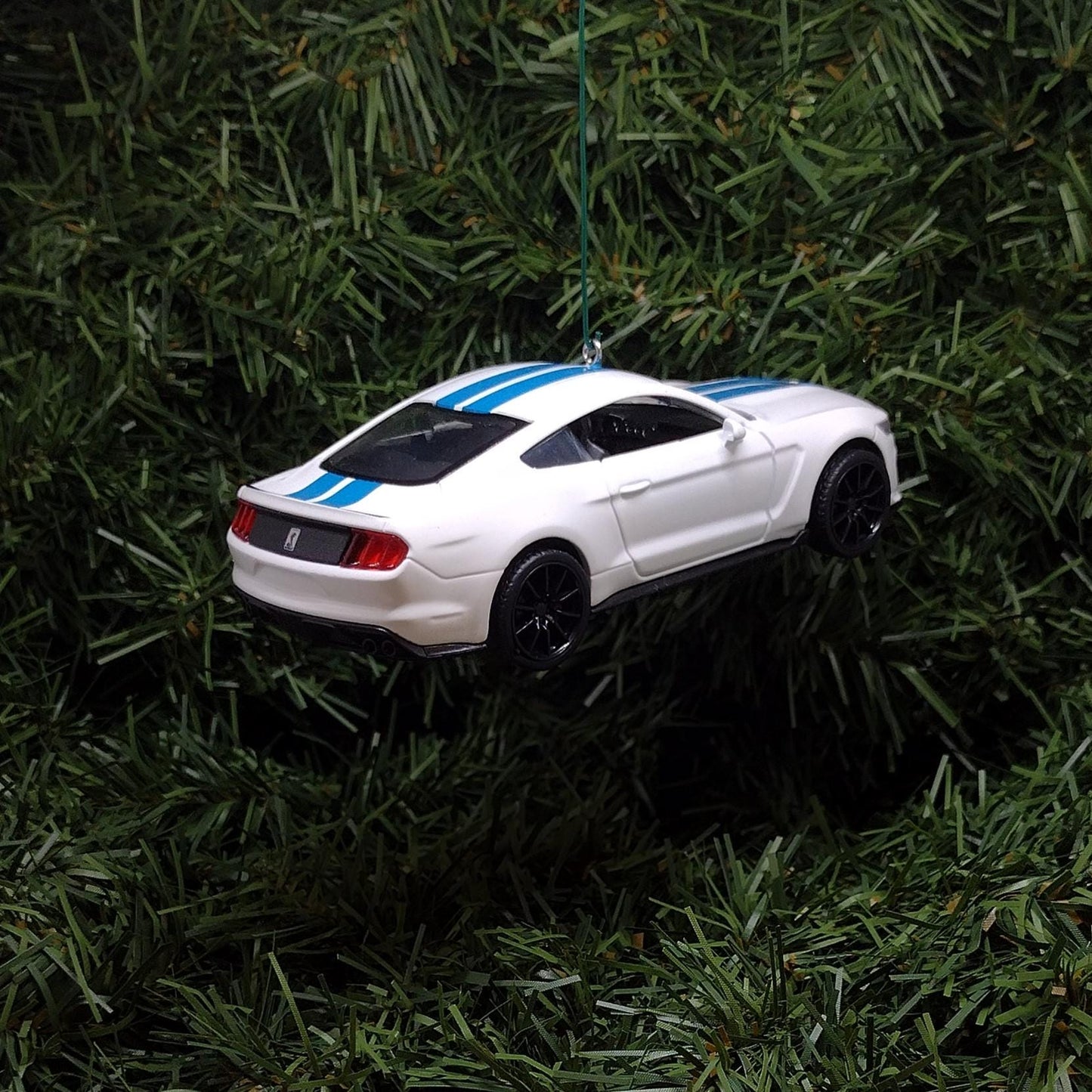 FORD MUSTANG Ornament Shelby GT350 Christmas Decoration Gift White 5 inch