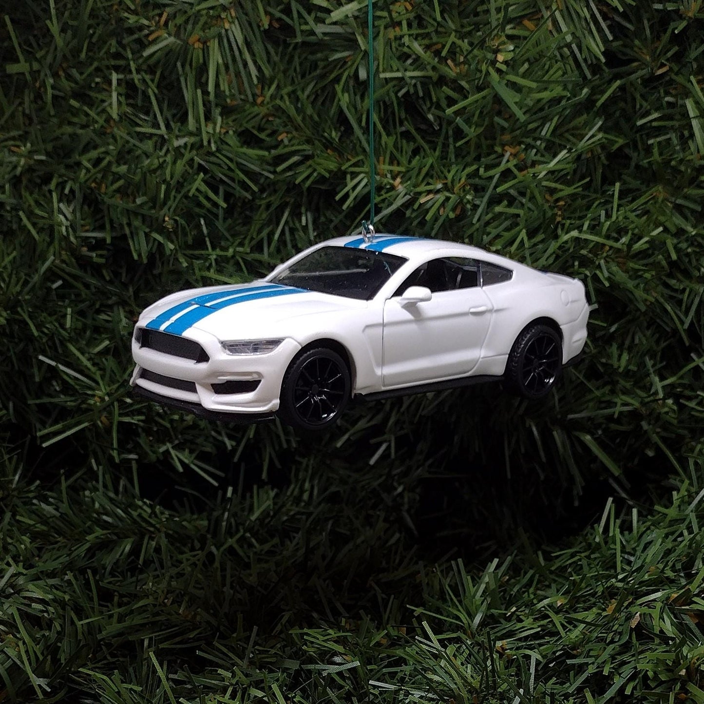 FORD MUSTANG Ornament Shelby GT350 Christmas Decoration Gift White 5 inch