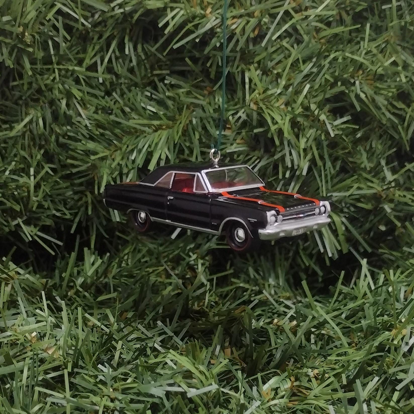 Plymouth 1967 GTX Ornament Christmas Tree Decoration Unique Gift Mopar Black