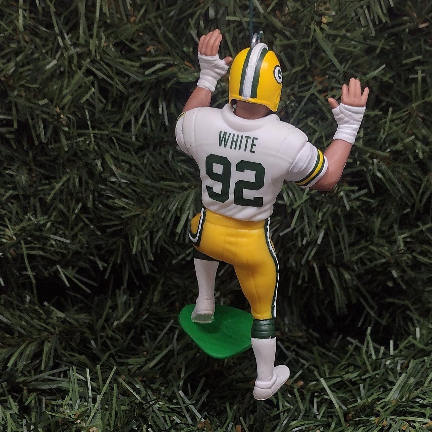 Reggie White Green Bay Packers Ornament Christmas Gift Idea Unique Xmas Tree Decoration NFL Football Figure