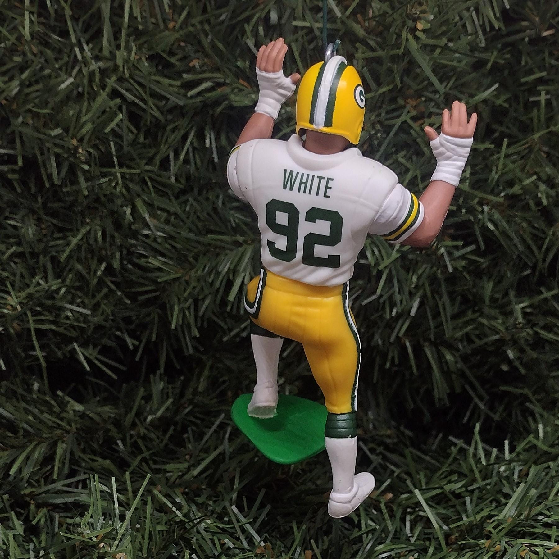 Reggie White Green Bay Packers Ornament Christmas Gift Idea Unique Xmas Tree Decoration NFL Football Figure