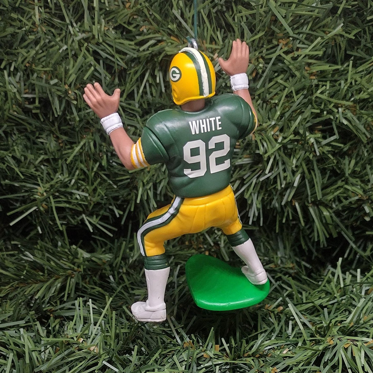 Reggie White Green Bay Packers Ornament Christmas Gift Idea Unique Xmas Tree Decoration NFL Football Figure