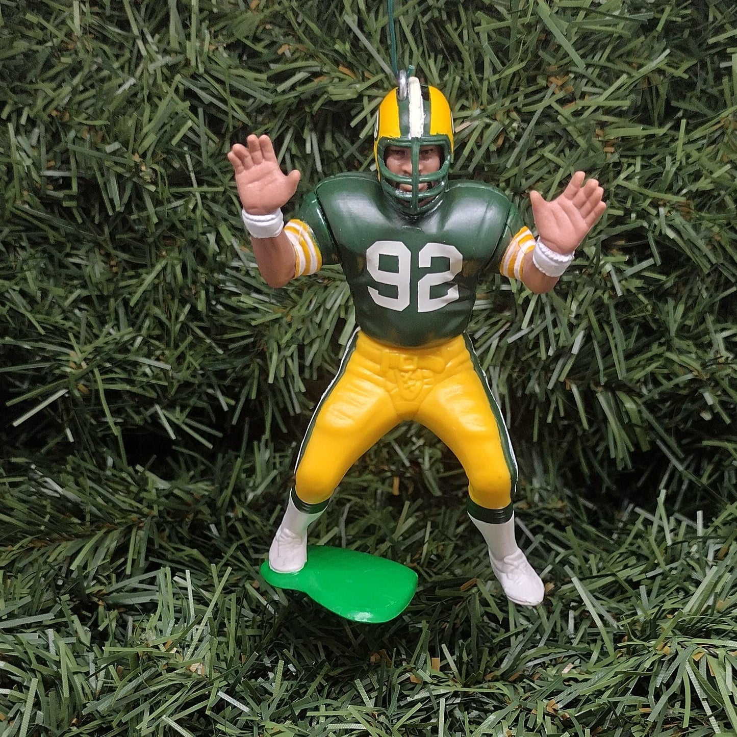 Reggie White Green Bay Packers Ornament Christmas Gift Idea Unique Xmas Tree Decoration NFL Football Figure