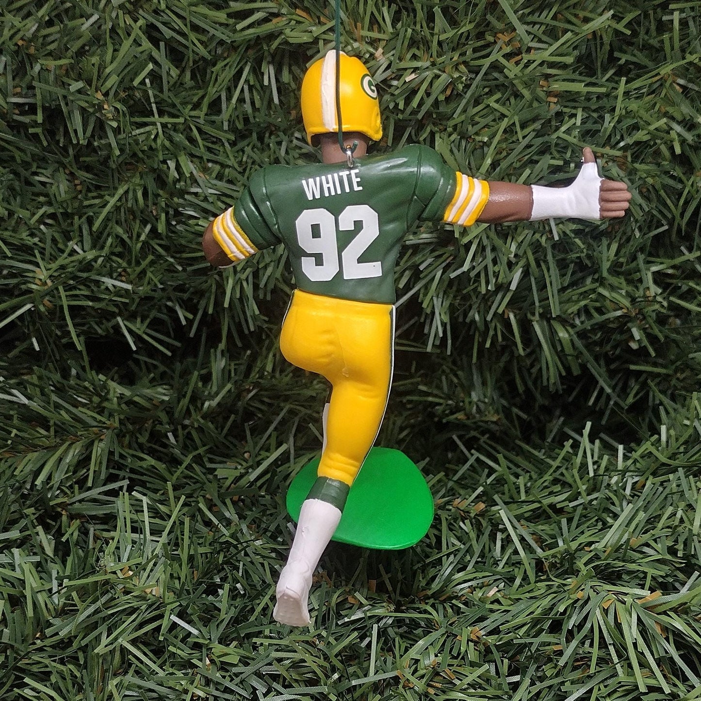 Reggie White Green Bay Packers Ornament Christmas Gift Idea Unique Xmas Tree Decoration NFL Football Figure