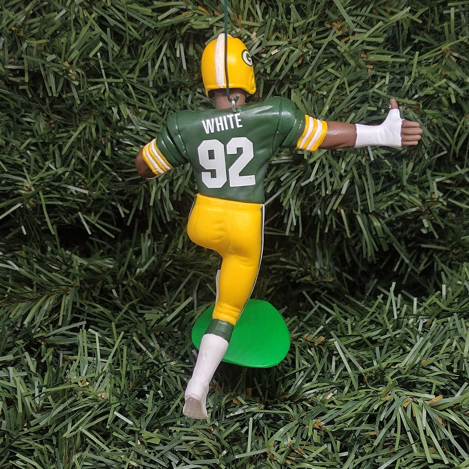 Reggie White Green Bay Packers Ornament Christmas Gift Idea Unique Xmas Tree Decoration NFL Football Figure