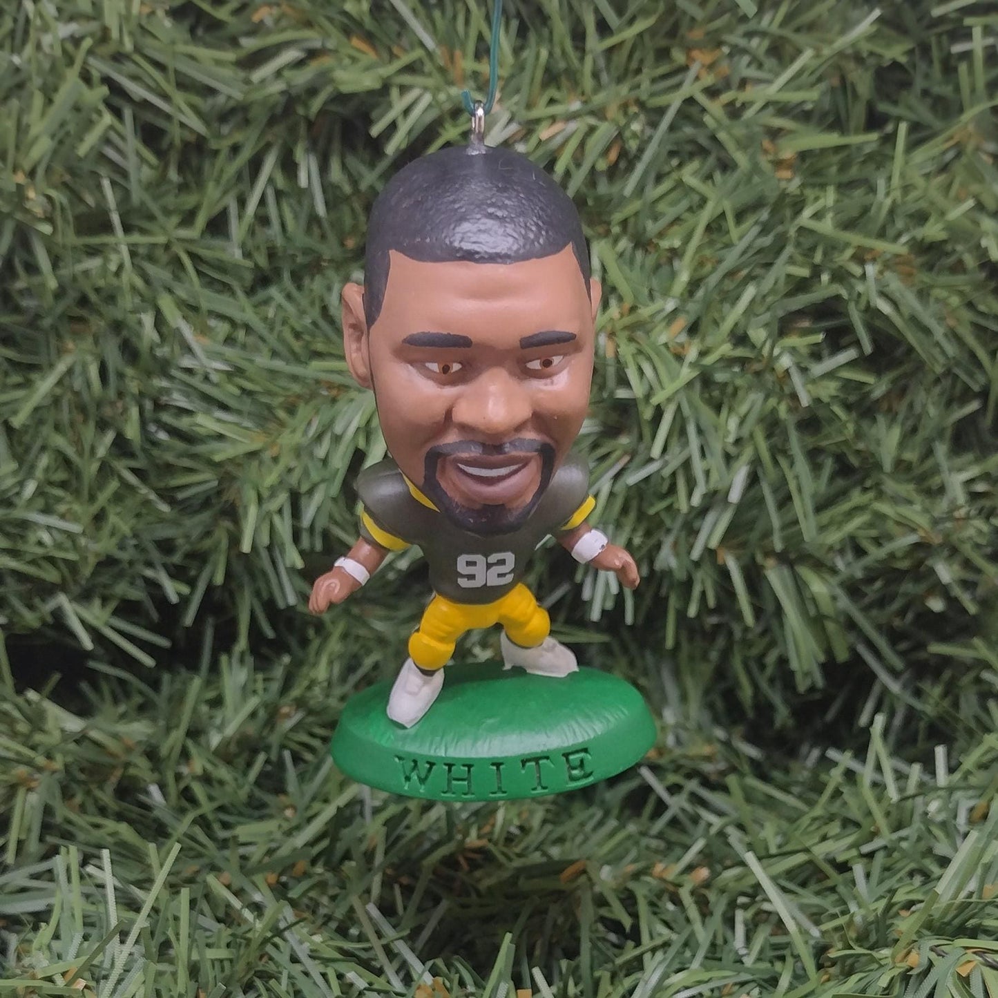 Reggie White Green Bay Packers Ornament Christmas Gift Idea Unique Xmas Tree Decoration NFL Football Figure