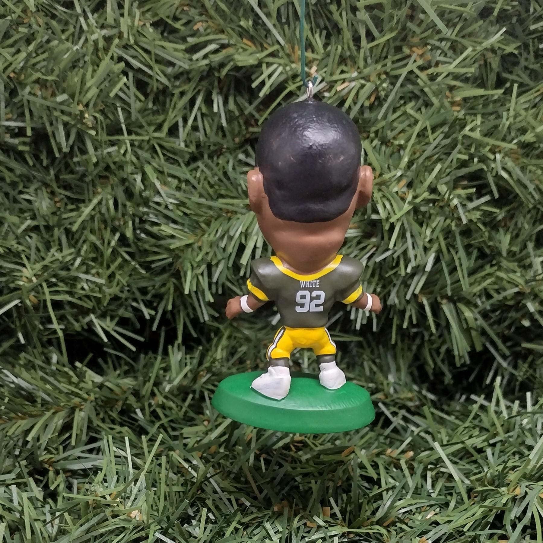 Reggie White Green Bay Packers Ornament Christmas Gift Idea Unique Xmas Tree Decoration NFL Football Figure