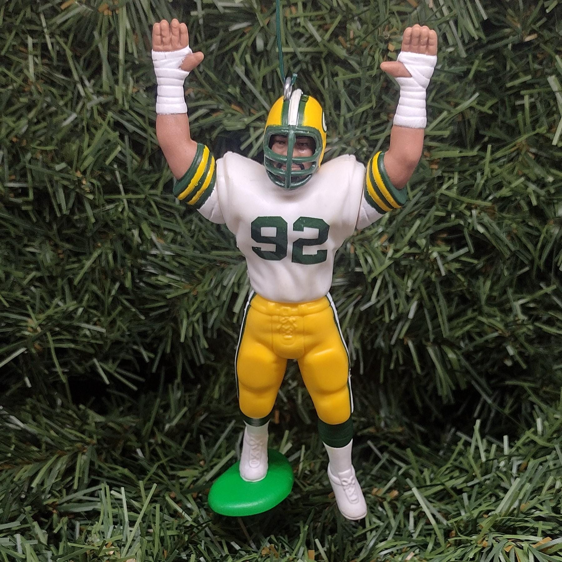 Reggie White Green Bay Packers Ornament Christmas Gift Idea Unique Xmas Tree Decoration NFL Football Figure