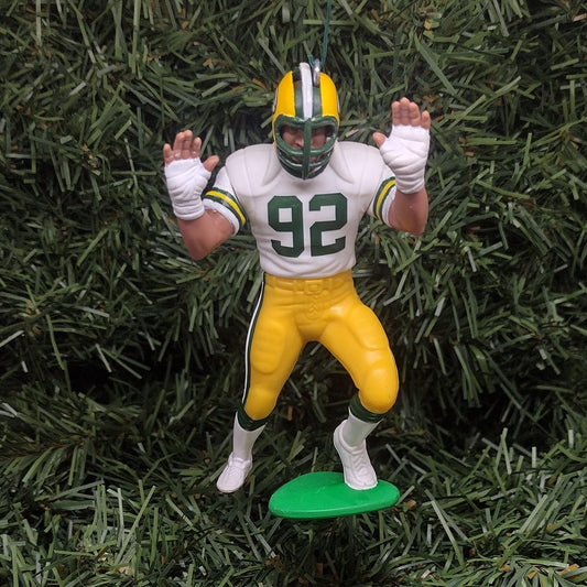 Reggie White Green Bay Packers Ornament Christmas Gift Idea Unique Xmas Tree Decoration NFL Football Figure