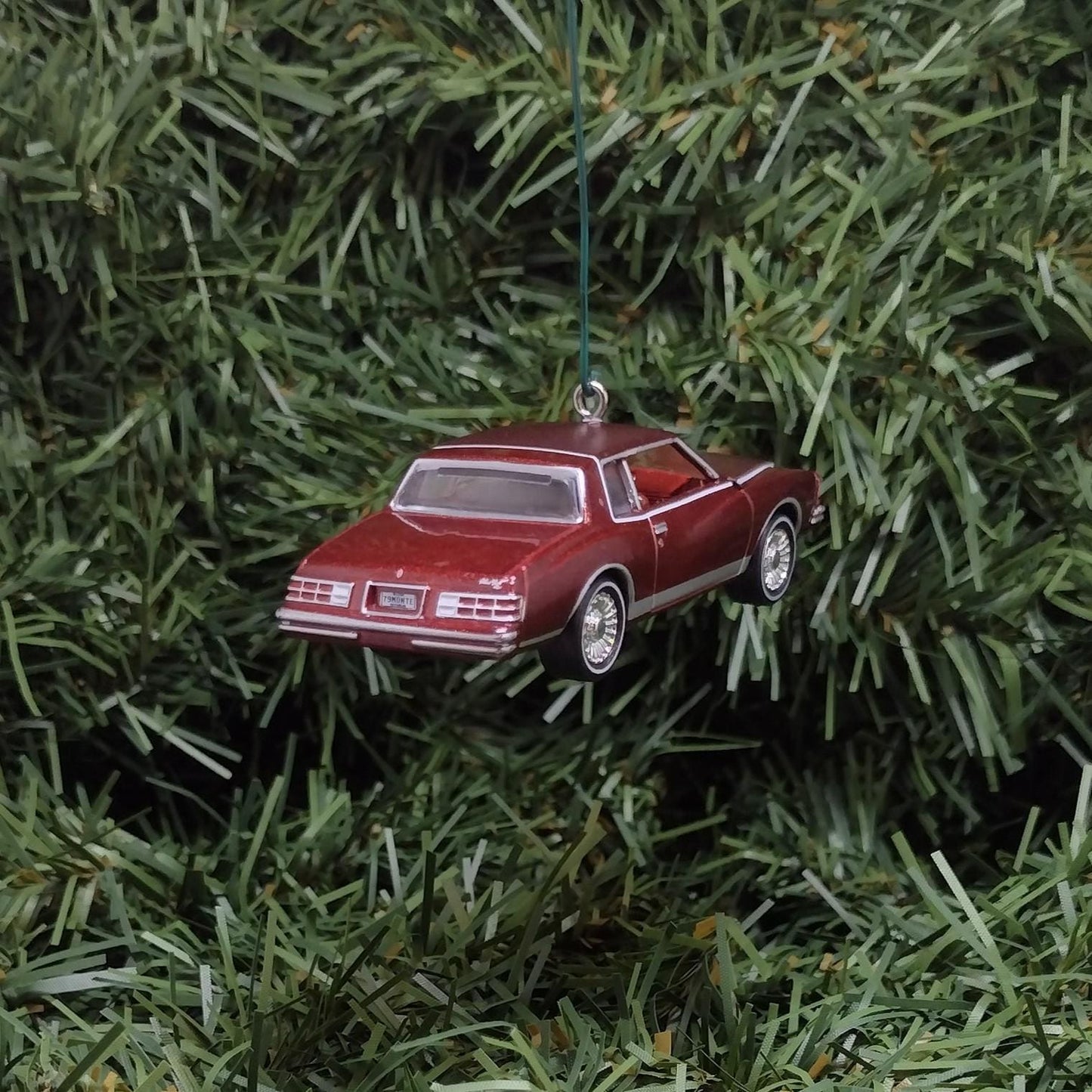 Chevy 1979 MONTE CARLO Ornament Christmas Decoration Chevrolet Unique Xmas Gift Idea Carmine/Dark Carmine