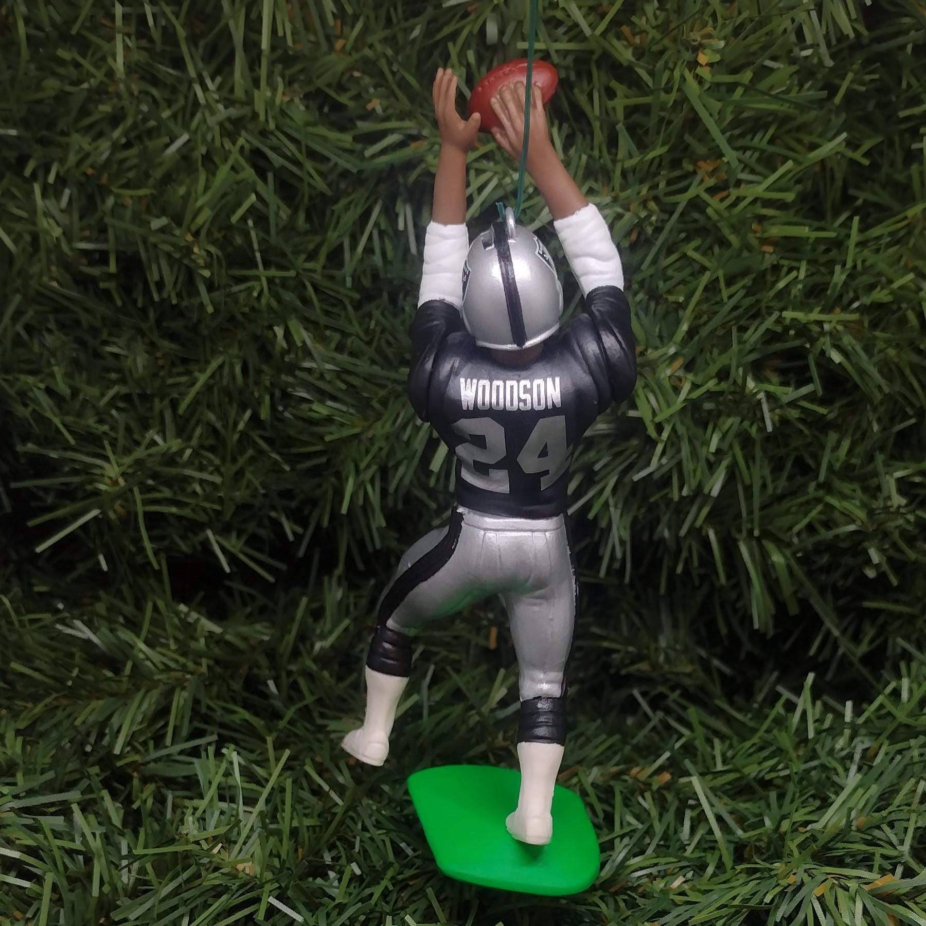 Charles Woodson OAKLAND RAIDERS Christmas tree ornament xmas nfl football unique gift idea Las Vegas