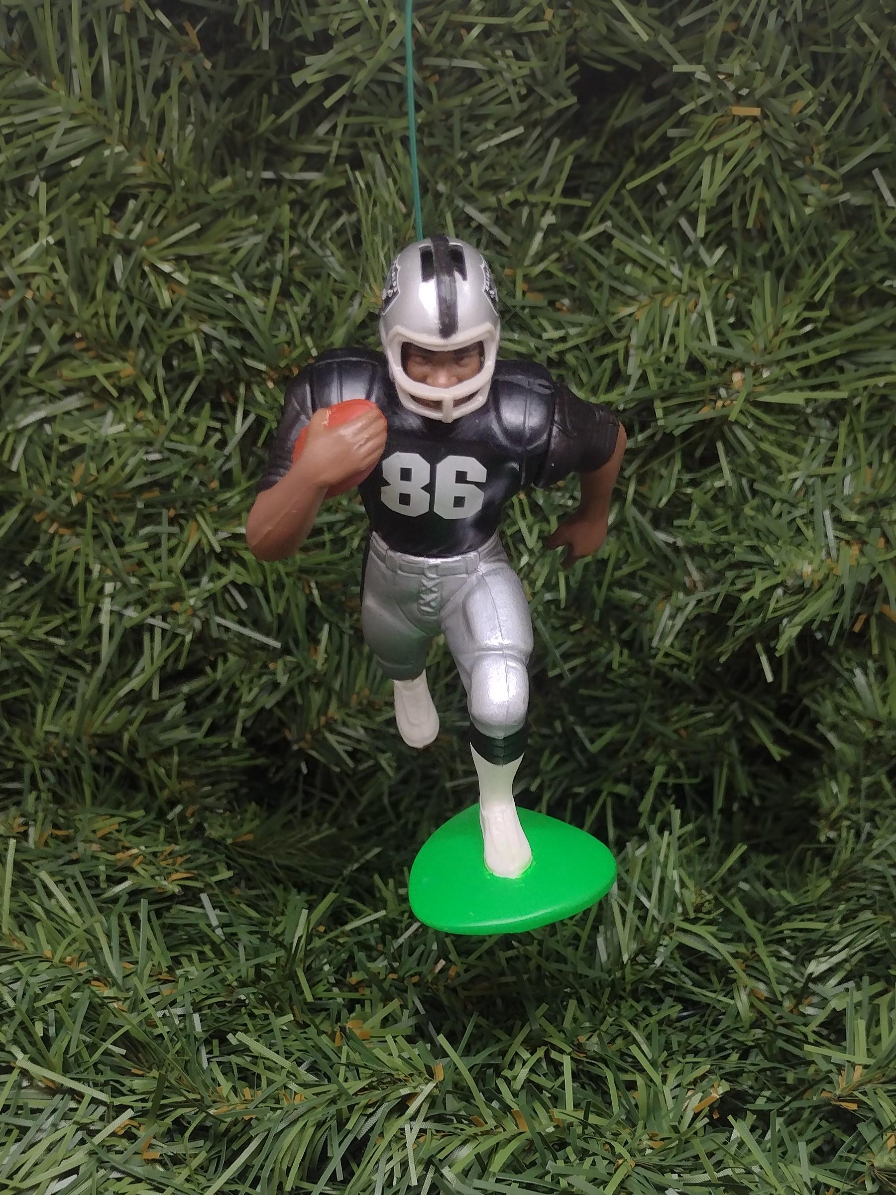 OAKLAND RAIDERS ornaments Christmas tree decoration Napoleon Kaufman/Terry McDaniel/Jeff George/Rocket Ismail Los Angeles Las Vegas