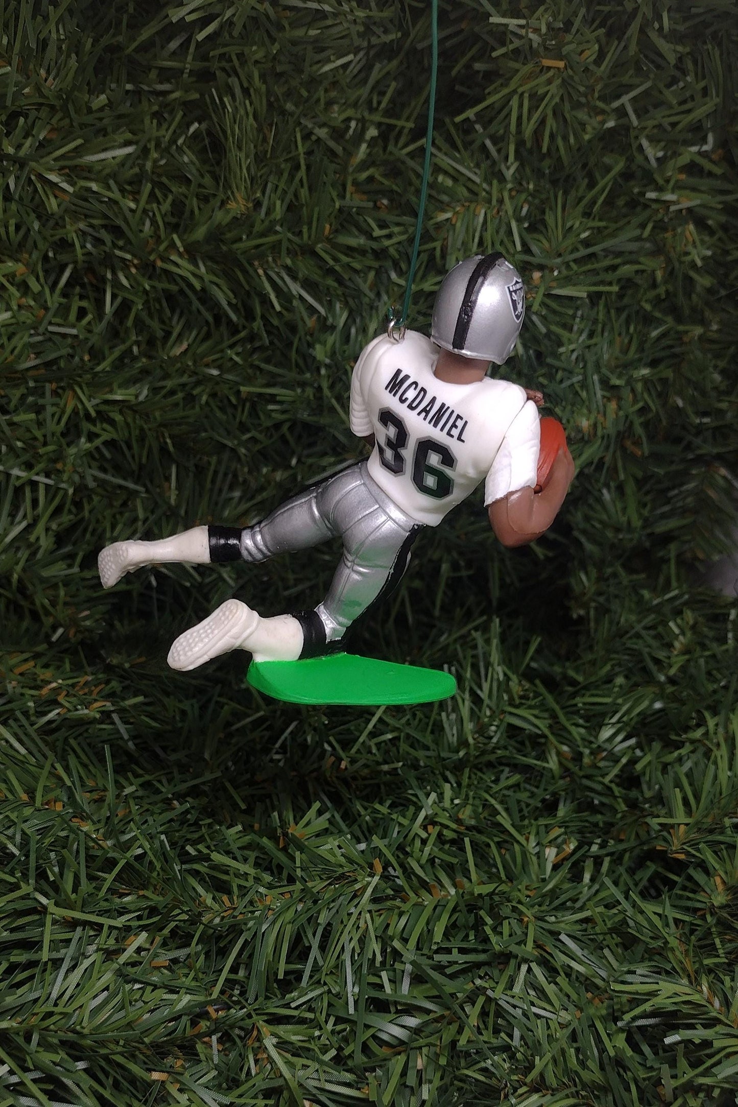 OAKLAND RAIDERS ornaments Christmas tree decoration Napoleon Kaufman/Terry McDaniel/Jeff George/Rocket Ismail Los Angeles Las Vegas