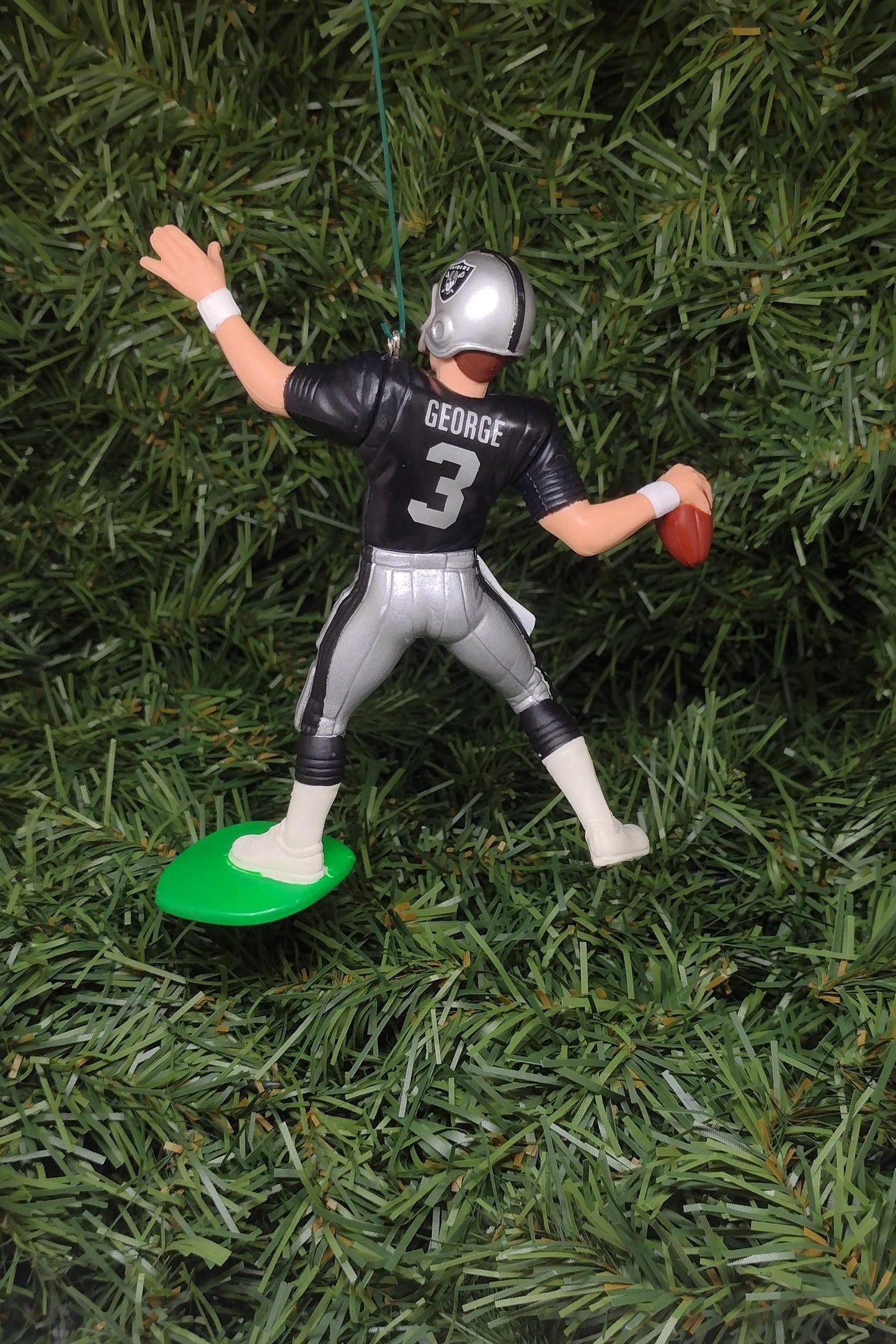 OAKLAND RAIDERS ornaments Christmas tree decoration Napoleon Kaufman/Terry McDaniel/Jeff George/Rocket Ismail Los Angeles Las Vegas