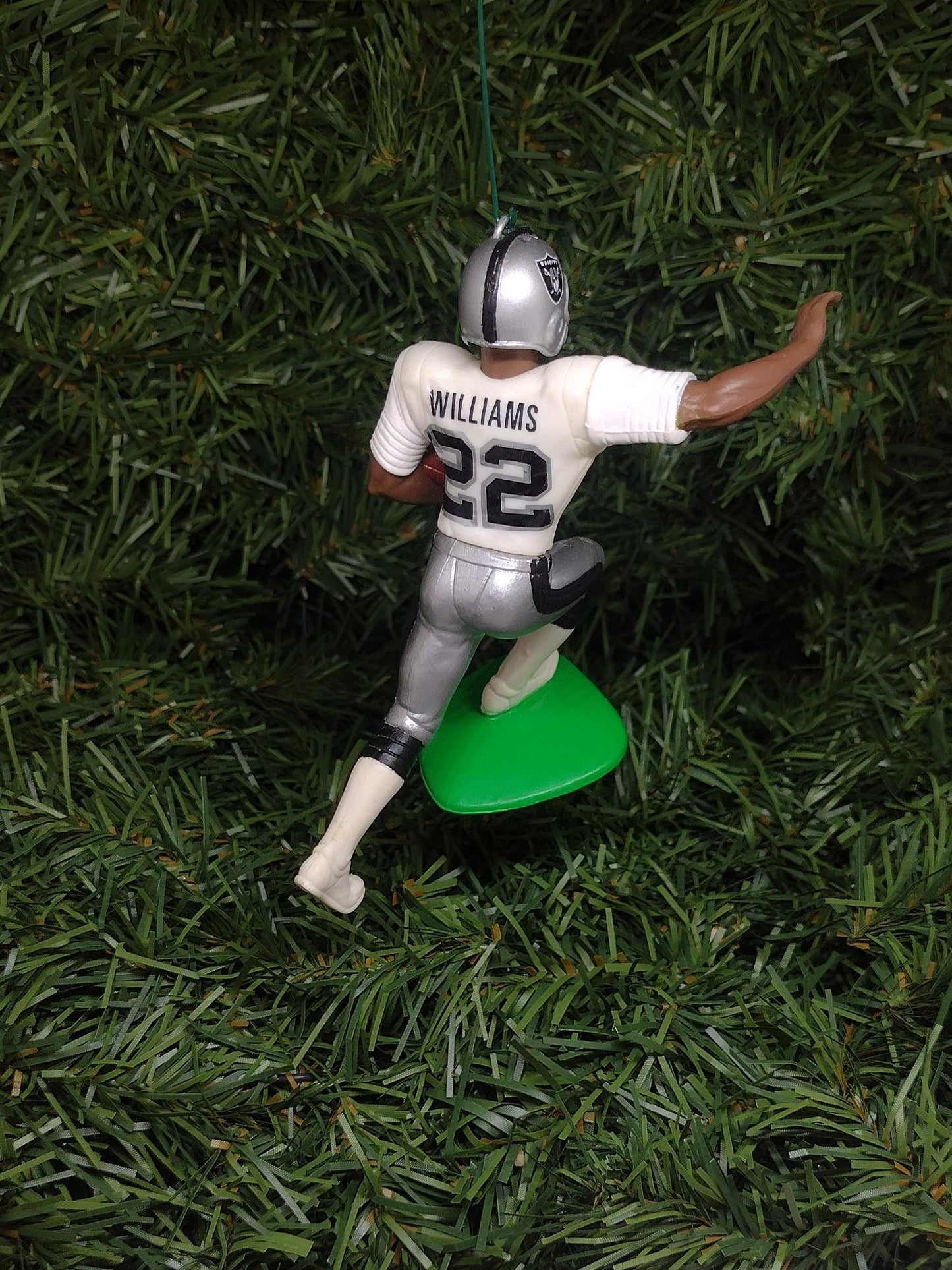 OAKLAND RAIDERS ornaments Christmas tree decoration Napoleon Kaufman/Terry McDaniel/Jeff George/Rocket Ismail Los Angeles Las Vegas
