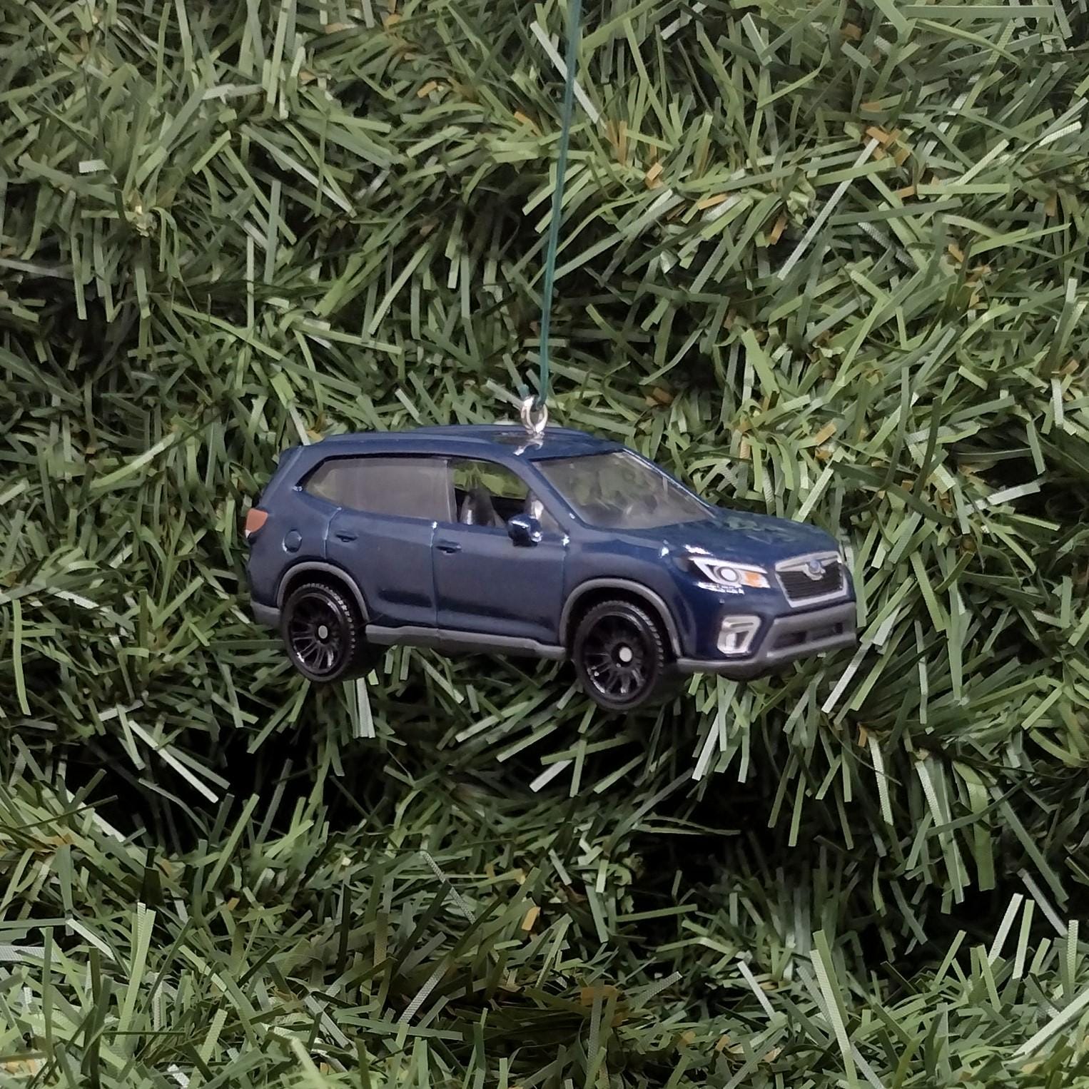 Subaru Forester Ornament Christmas Gift idea 2019 2020 2021 Unique Car Xmas Tree Decoration Blue