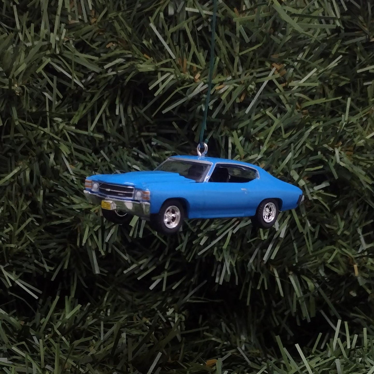 Chevy Chevelle SS 1971 Ornament Christmas Decoration Unique Gift Idea Chevrolet Blue