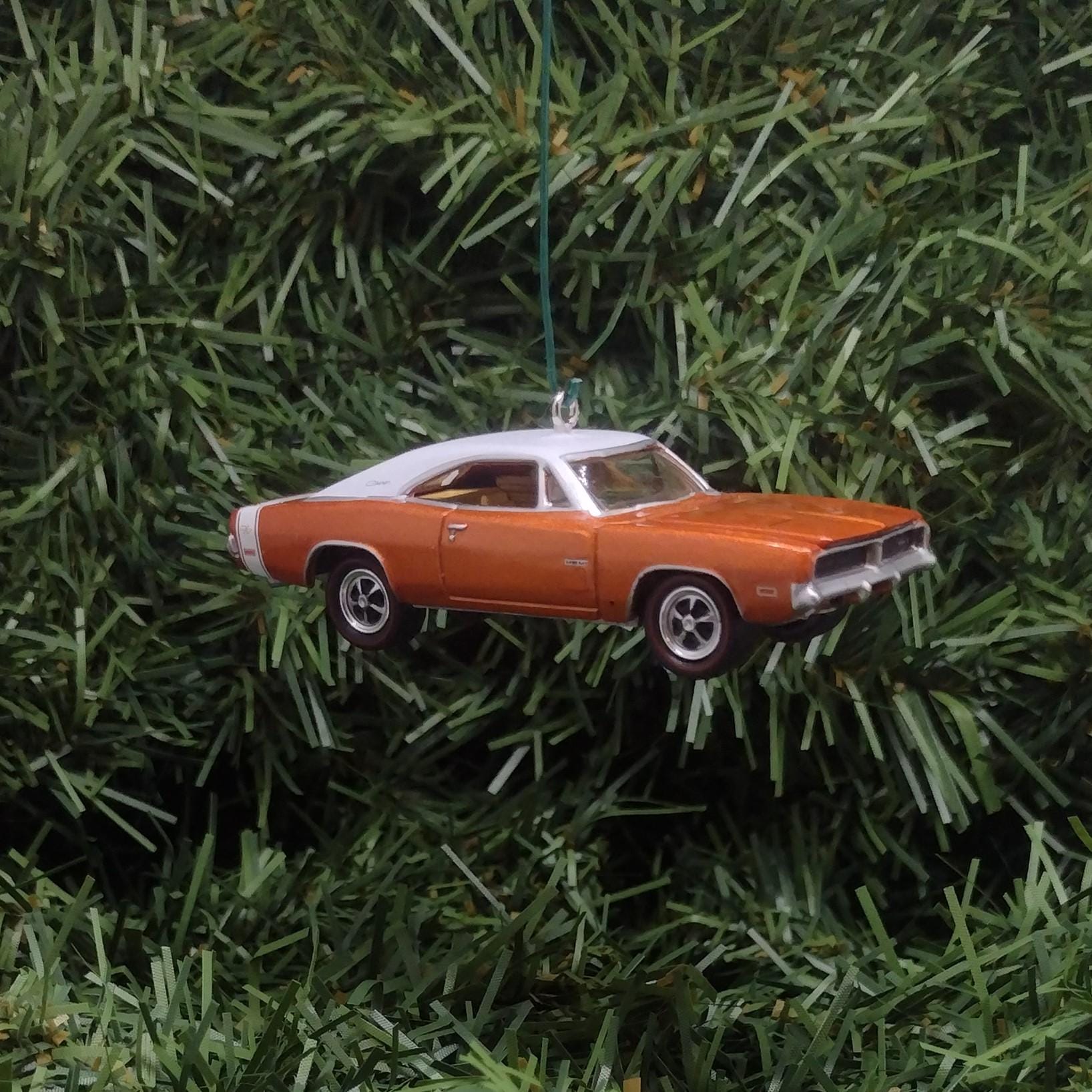 DODGE CHARGER Ornament 1969 R/T Christmas Gift Xmas Tree Decoration Mopar Muscle Car Copper Color