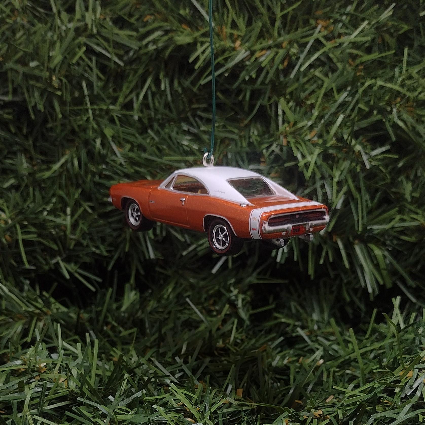 DODGE CHARGER Ornament 1969 R/T Christmas Gift Xmas Tree Decoration Mopar Muscle Car Copper Color