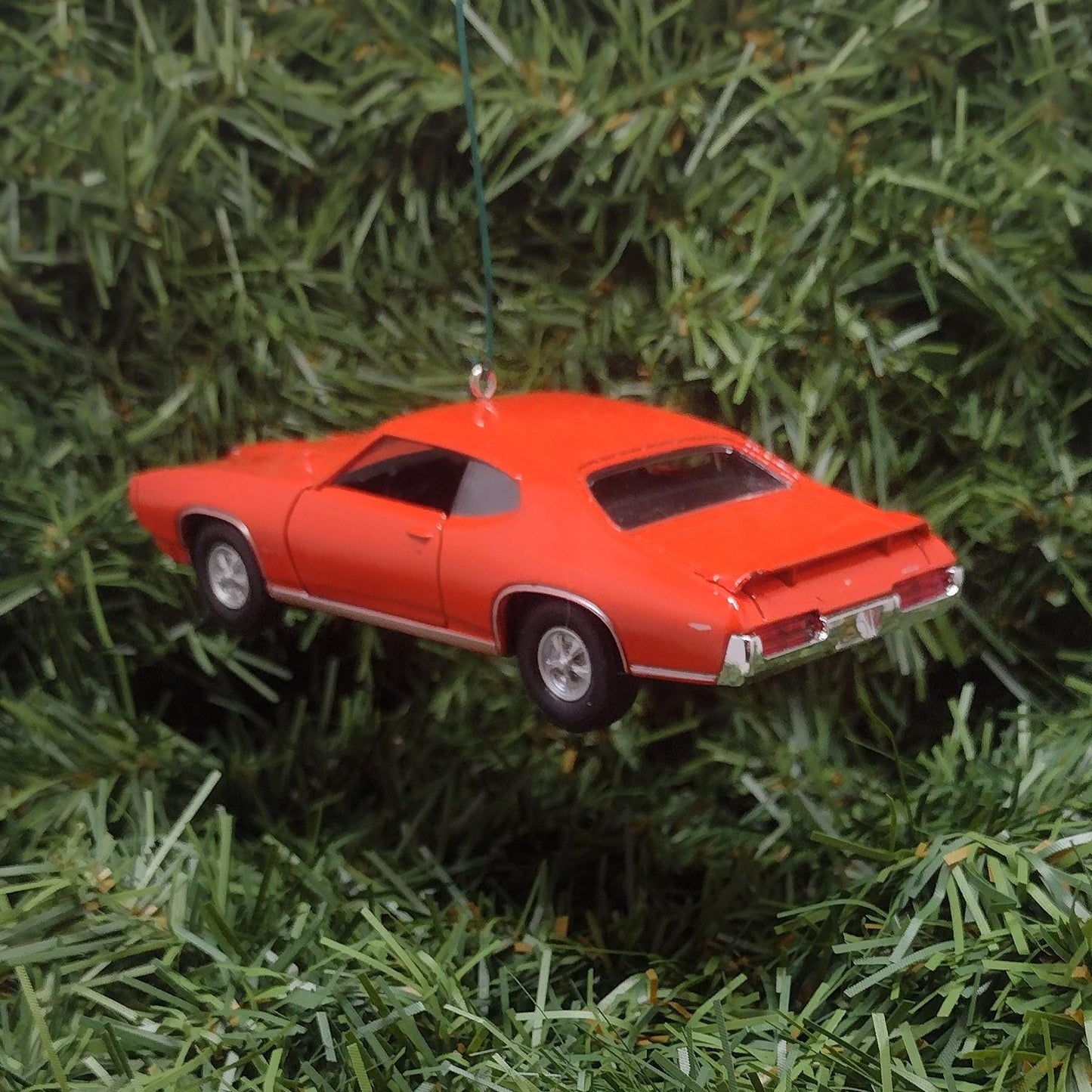 1969 PONTIAC GTO Ornament Christmas Tree Decoration Car Gift Xmas Present Orange