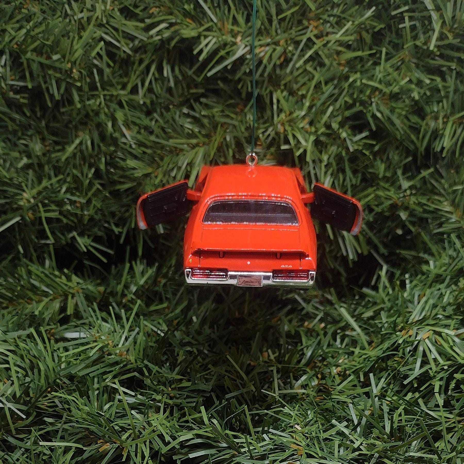 1969 PONTIAC GTO Ornament Christmas Tree Decoration Car Gift Xmas Present Orange