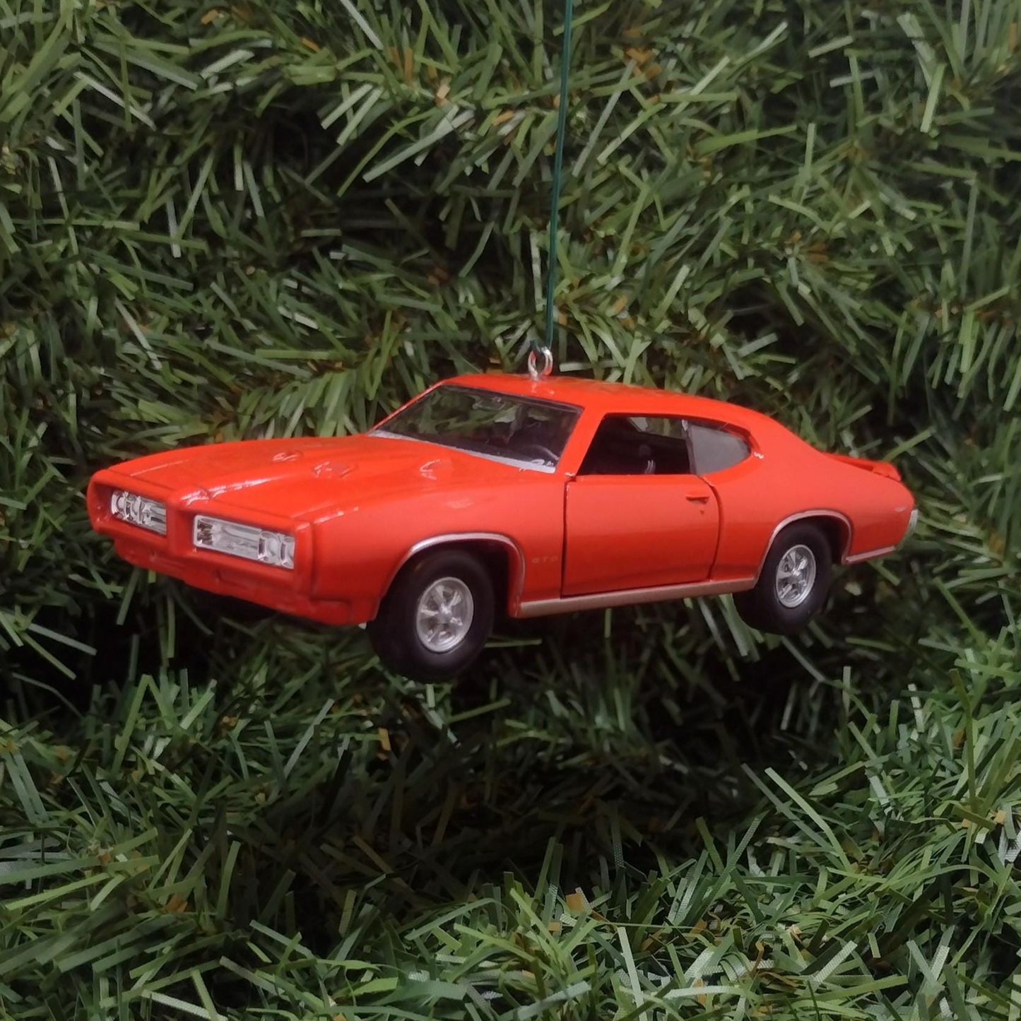 1969 PONTIAC GTO Ornament Christmas Tree Decoration Car Gift Xmas Present Orange