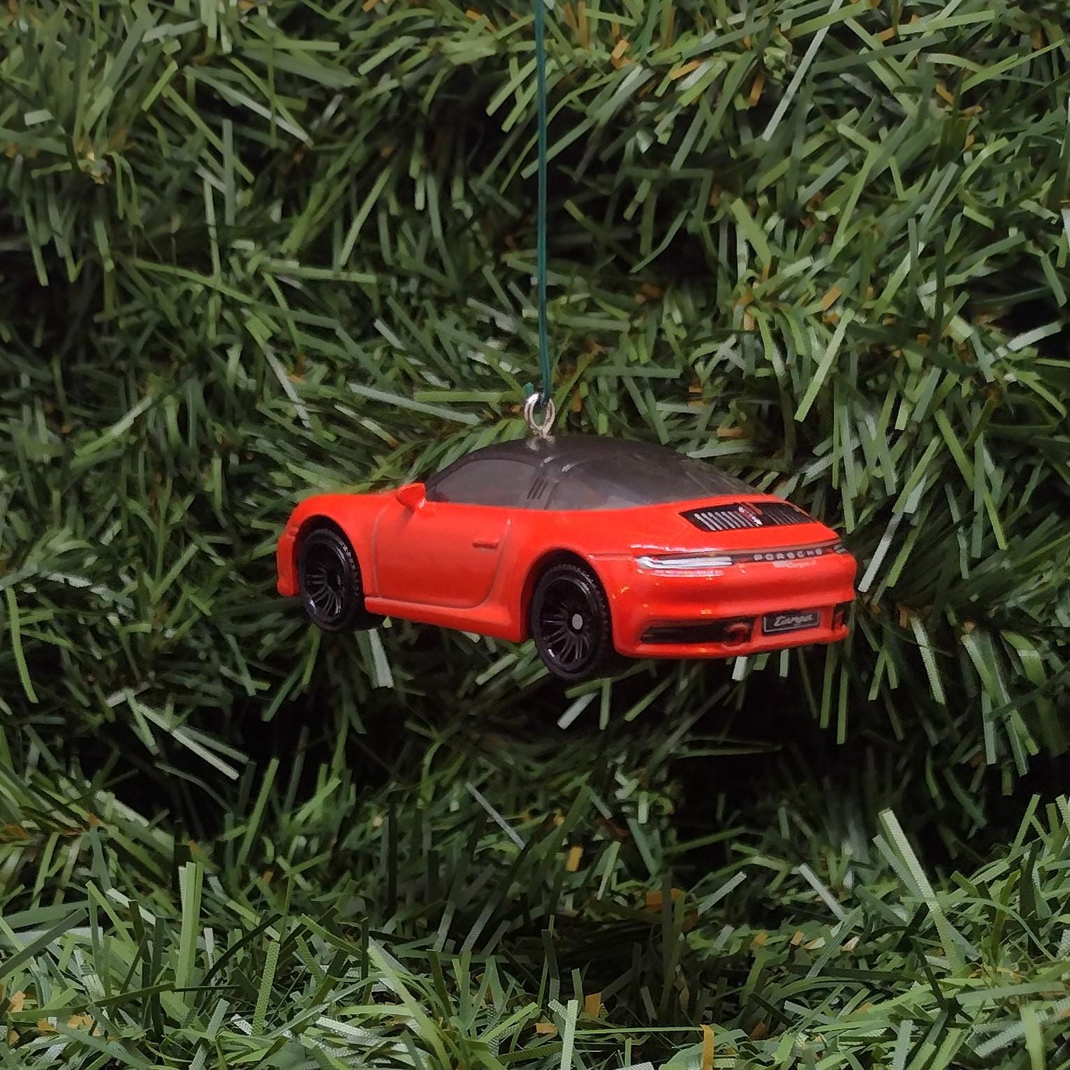 Porsche 911 Targa Ornament Christmas Decoration Unique Gift Idea Red