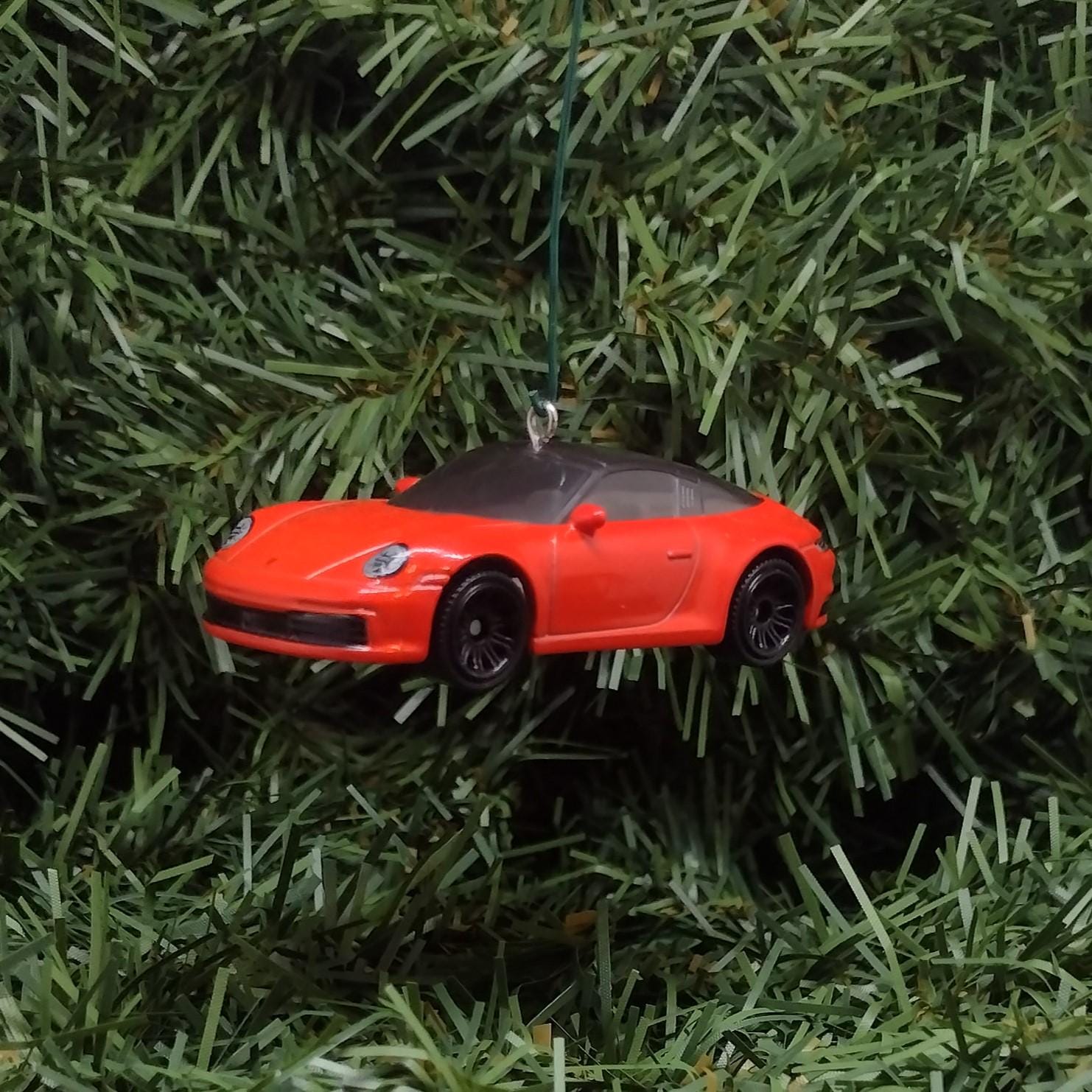 Porsche 911 Targa Ornament Christmas Decoration Unique Gift Idea Red