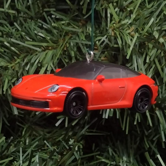Porsche 911 Targa Ornament Christmas Decoration Unique Gift Idea Red