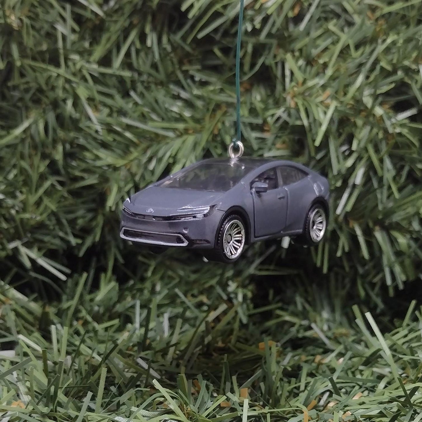 TOYOTA Prius Prime Ornament 2023 Christmas Decoration Unique Gift Idea 2024 2025 Gray Grey