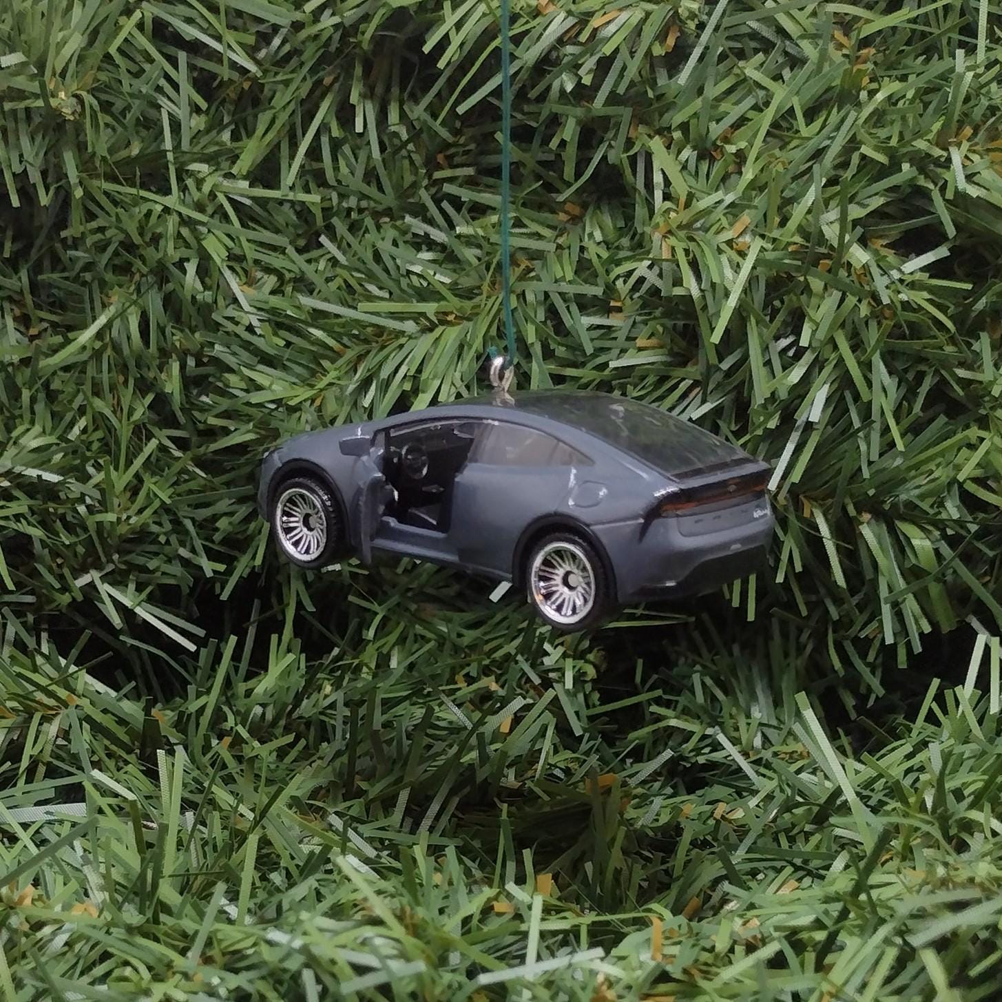 TOYOTA Prius Prime Ornament 2023 Christmas Decoration Unique Gift Idea 2024 2025 Gray Grey