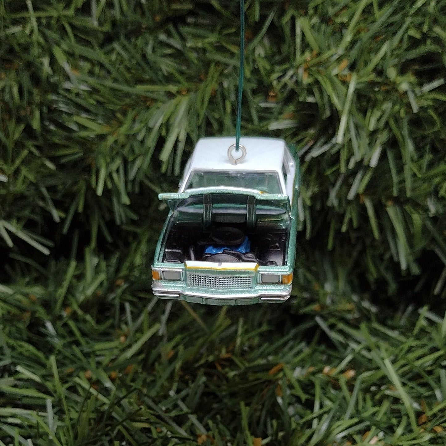 Chevy 1979 MONTE CARLO Ornament Christmas Decoration Chevrolet Unique Xmas Gift Idea Green Nice Detail