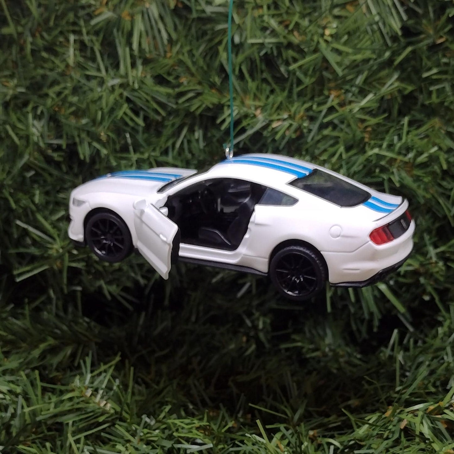 FORD MUSTANG Ornament Shelby GT350 Christmas Decoration Gift White 5 inch