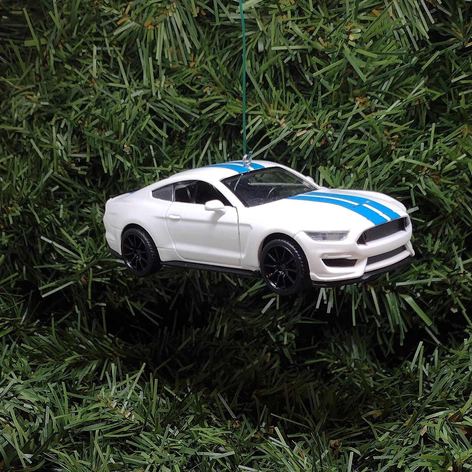 FORD MUSTANG Ornament Shelby GT350 Christmas Decoration Gift White 5 inch
