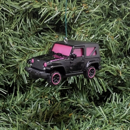 JEEP WRANGLER Ornament Christmas Decoration Unique Xmas Gift Idea Black Pink