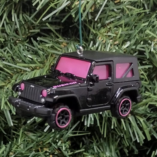 JEEP WRANGLER Ornament Christmas Decoration Unique Xmas Gift Idea Black Pink