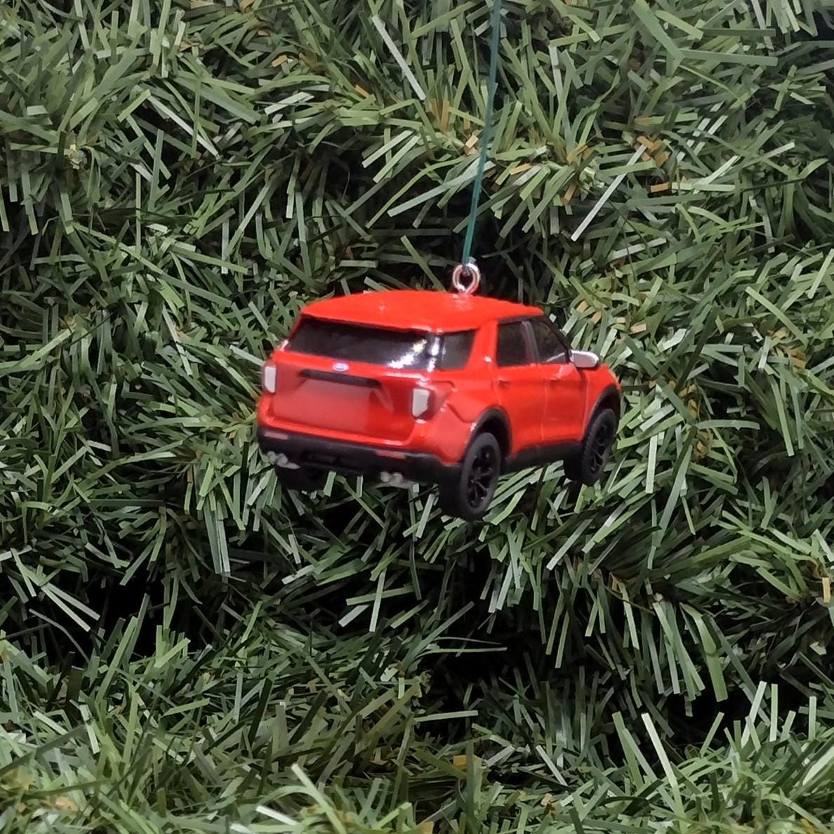 FORD EXPLORER Ornament Christmas Decoration Unique Gift 2023 SUV Rapid Red