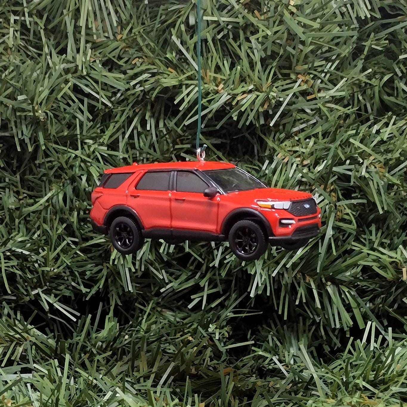 FORD EXPLORER Ornament Christmas Decoration Unique Gift 2023 SUV Rapid Red