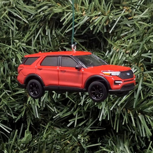 FORD EXPLORER Ornament Christmas Decoration Unique Gift 2023 SUV Rapid Red